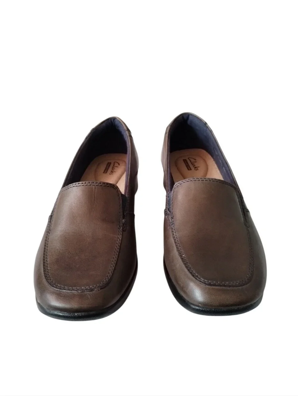 Clark Collection Women's‎ 7 Leather Slip-On Shoes Loafers Comfort Minimalist